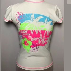Children’s place extra large rash guard neon xl